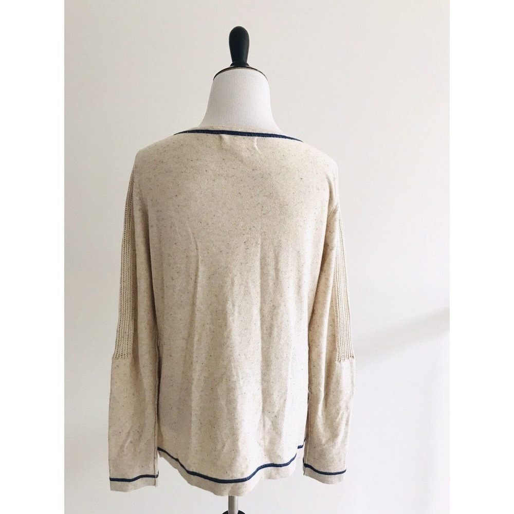 Anthropologie | If It Were Me Pullover Sweater Size L Beige Long Sleeves - Picture 3 of 9